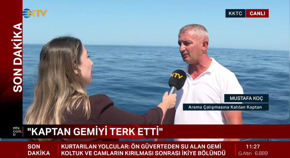 Girne'deki feribot kazasında yeni gelişmeler: Kurtulan kaptan kazanın detaylarını açıkladı