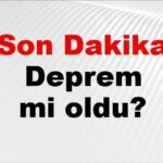 Son Dakika: Deprem Oldu! 1 Aralık 2025’te AFAD’dan Son Gelişmeler