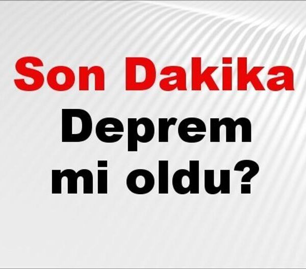 Son Dakika: Deprem Oldu! 1 Aralık 2025’te AFAD’dan Son Gelişmeler